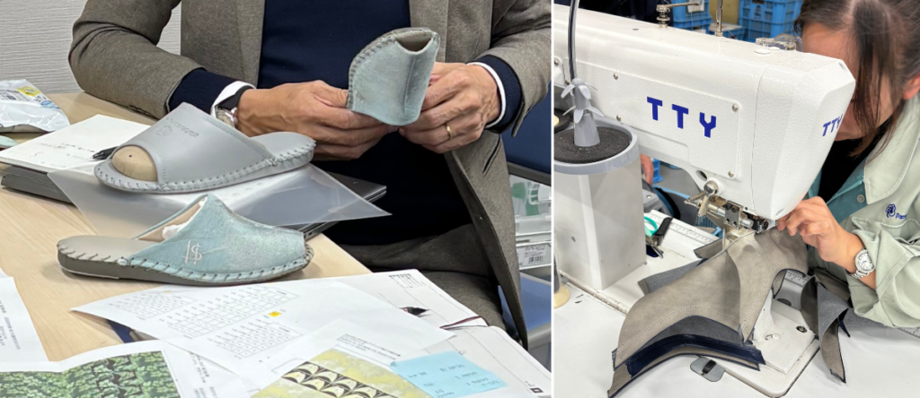 1足が完成するまでにはいくつもの工程があり、
すべての工程に人の手による細やかな工夫が込められています。